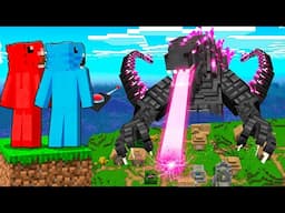 Controlando a GODZILLA Para Trollear a Mis Amigos en Minecraft!