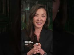 Only #michelleyeoh gets away with laughing at being asked to join #wicked but we're so glad she did!