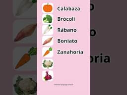 Can you name these autumn Vegetables in Spanish? #spanishvocabulary