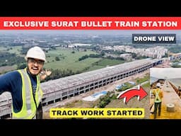 Surat Bullet Train Station Latest Update | Track Work Started | Mumbai Ahmedabad Bullet Train 🚆