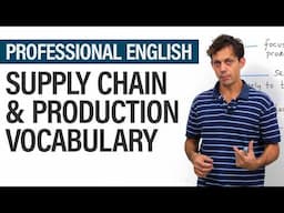 Business English Vocabulary: The Production Cycle & Supply Chain