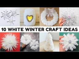 10 Magic Winter Craft Ideas ❄️ White Christmas Decorations DIY 🎄 Easy Handmade Home Decor Tutorials