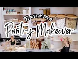 EXTREME PANTRY MAKEOVER || Pantry Organization Ideas 2023 || DIY Pantry Transformation