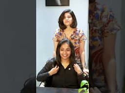 Beautiful hair transformation #haircut #hairstyle #happyclients #happysmile #hyderabad #cocoonsalon