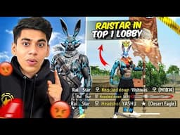 One Tap God🥶Raistar Bhai in Top 1 Lobby💀What Happens Next!?