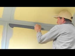 The SECRETS on How to cut in a perfect straight paint line, cutting in a ceiling, trim or wall.