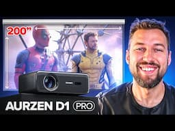 Best Projector Under $300 This will replace your TV - Aurzen D1 Pro