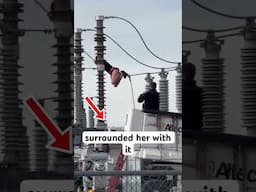 800 homes lose power because of Transformer Girl, But what did they shoot her with?