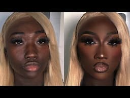 In depth Darkskin Makeup Tutorial 🔥🔥😍