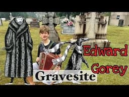 Grave of Edward Gorey - Gothic Artist Gravesite Picnic!