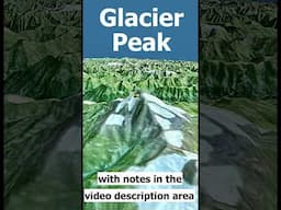 Glacier Peak Topography, North Cascades, Washington State