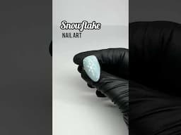 Snowflake nail art ❄️ winter nails #nailart