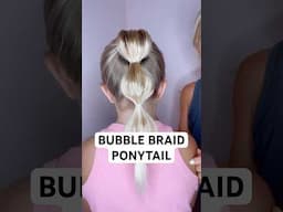 BUBBLE BRAID PONYTAIL | Audrey and Victoria #hairstyle PRODUCTS USED IN DESCRIPTION ⬇️