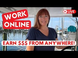 She lives the DREAM on a SAILBOAT and works online - Find out how!