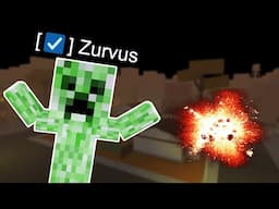 TROLLING As A Minecraft CREEPER In Da Hood Roblox