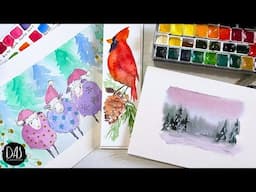 3 Beginner-Friendly Watercolor Christmas Ideas: Fun, Festive, and Simple!