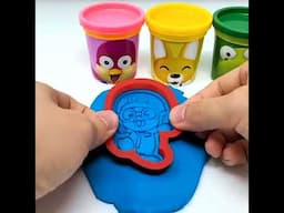 How to Make Pororo the Little Penguin with Play-Doh Molds and Toys #shorts