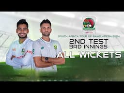 All Wicket | Bangladesh vs South Africa | 2nd Test | 3rd Innings | SA tour of BAN 2024