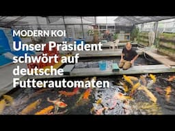 So füttert Joji Konishi seine Koi in der Glashausaufzucht | Modern Koi Blog #6995