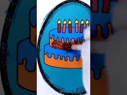 magic drawing glitter cakes 🎂🍰 coloring pages for kids - part 11 - ⭐ BIRTHDAY Candy Land Art ⭐