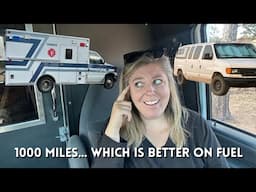 VAN VS AMBULANCE 1000 MILE FUEL CHALLENGE which will get better fuel economy?!