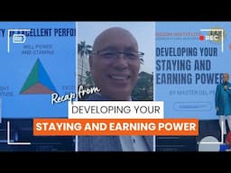 Developing Your Earning and Staying Power at Waterfront Hotel, Cebu | Master Del Pe