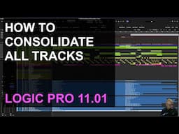 How to consolidate Multiple tracks : Logic Pro 11.01