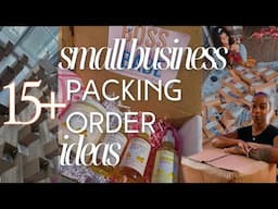 CREATIVE IDEAS FOR PACKAGING ORDERS IN SMALL BUSINESSES : PACKAGING ORDERS IDEAS FOR SMALL BUSINESS