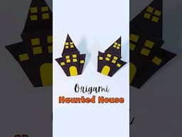 Origami Haunted Mansion #halloween #diy #craft