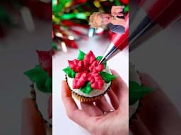 How To Make Christmas Cup Cake #shorts #cupcakes #howto