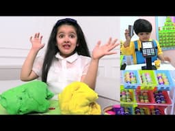 KIDS PLAY DOH VIDEO : Hiba and Dua Let's go Play Doh shopping  [PLAY DOUGH VIDEOS FOR KIDS]