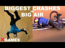 The 10 BIGGEST CRASHES in BIG AIR History | X Games [Skate & BMX]