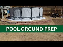 Above Ground Pool Ground Preparation: Leveling and Tamping