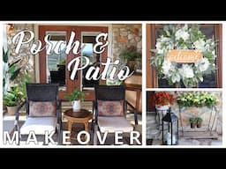 Summer Porch / Patio Makeover | Outdoor Decorating Ideas | Thrift Flip, Amazon CLEARANCE & more!