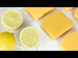 Homemade fresh lemon soap🍋 A natural recipe