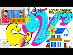 14 Words That Start With V | Words With Letter V | Letter V Words | Alphabet V Flashcards For Kids