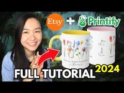 How to Start a Profitable Etsy Print On Demand Store with Printify | Beginner's Step-by-Step Guide