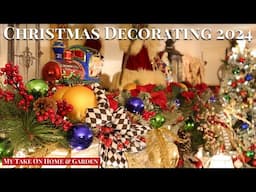 Decorating Our Fireplace Mantel & Holiday Vignette Ideas Christmas 2024!!!