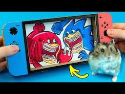 Drawing & Cardboard Game with KNUX x SHIN TAPES SONIC + MAZE THE HEDGEHOG