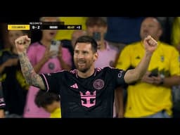 Lionel Messi scores two goals including a RIDICULOUS free kick vs. Columbus in the first half