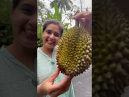 Eating durian for the first time in Bali! #durian #bali #travel