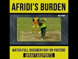 A bowler judged as a batter—Afridi’s story of expectations!