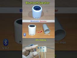 Home Made Bluetooth Speaker With PVC Pipe #shorts #shortsvideo #bluetoooth #speaker