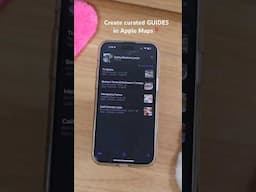 Let’s make a GUIDE on Apple Maps! 📍#apple #iphone #travelhacks #iphonetips