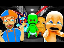 Baby and Blippi Escape 100 HALLOWEEN Prisons!