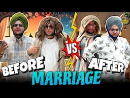 Before & After Marriage 👰🏻‍♀️ || New Punjabi Comedy Video 2024 || Purewal Paramjit