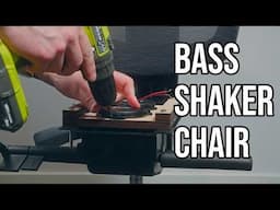 Bolting 4 Bass Shakers to a Chair