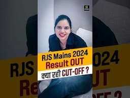 RJS Mains 2024 Result Out ! #rjsmainsresult2024 #rjsmainscutoff2024 #utkarshlawclasses #shorts