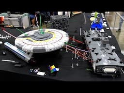 LEGO Star Trek USS Ceritos vs Galactic Spacecraft Carrier Battle