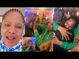 ‘He Can’t Be My Husband’ Lady Blāst A Man For Crying Publicly After Meeting Toyin Abraham, Say He..